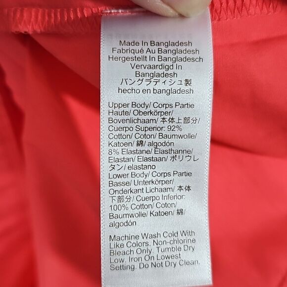 J. Crew Dress Midi Orange With Side Pockets Sleeveless Size Large - Picture 5 of 5